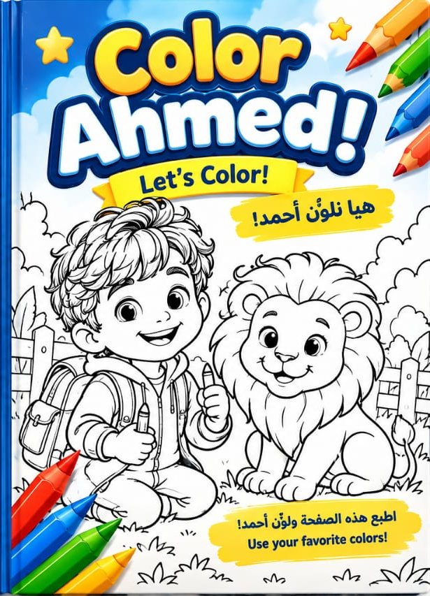 دفتر التلوين — كتاب مخصص لطفلك 🎨